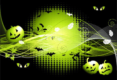 Halloween night backgroundのイラスト素材