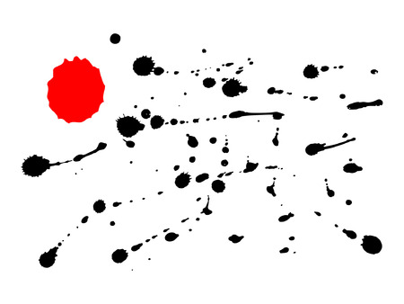 Dirty stains, grunge elements for your designのイラスト素材