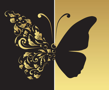 Butterfly, ornate for your designのイラスト素材