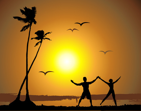 Summer vacations. See others my worksのイラスト素材