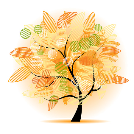 Art tree beautiful for your designのイラスト素材