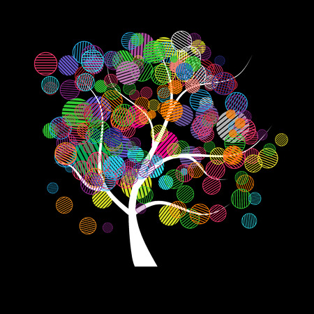 Art tree fantasyのイラスト素材