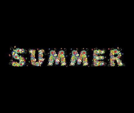 Floral design. See also letters in my galleryの写真素材