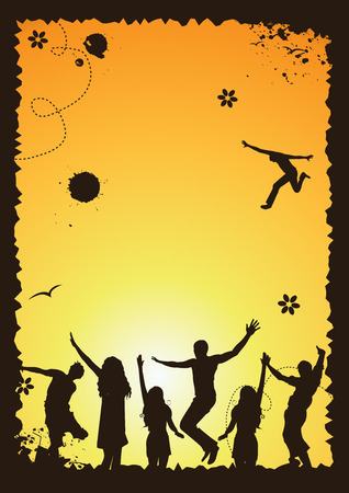 Funny party, holiday, vector illustration for your designのイラスト素材