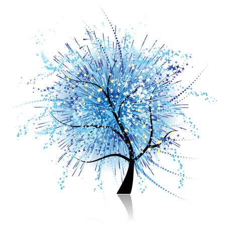 Art tree fantasyのイラスト素材