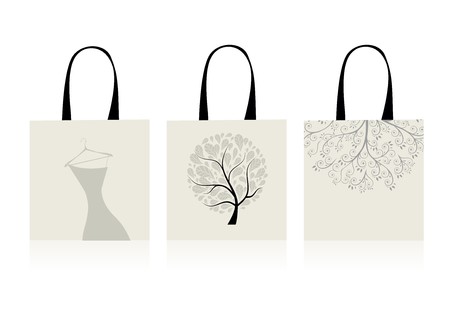 Shopping bags designのイラスト素材