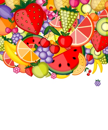 Energy fruit background for your designのイラスト素材