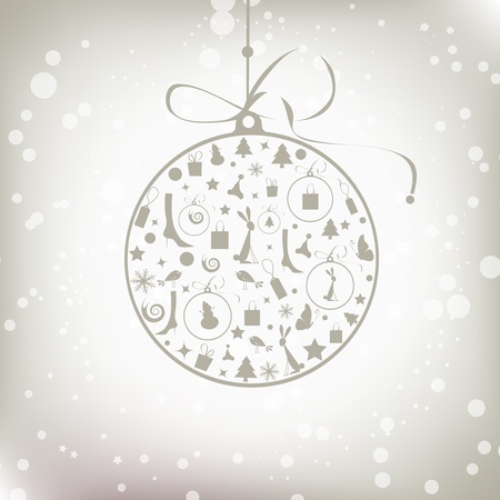Christmas ball golden for your designのイラスト素材