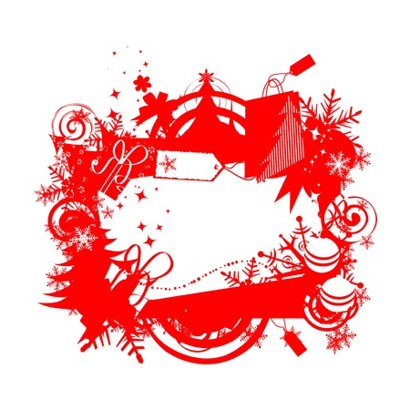 Christmas frame with place for your text のイラスト素材