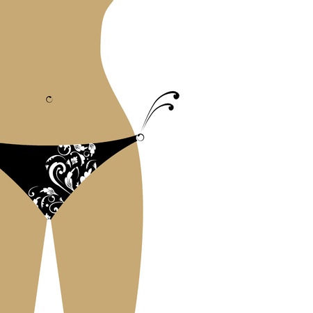 Bikini bottom for your design, view backのイラスト素材