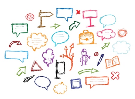 Set of arrows and frames for your designのイラスト素材