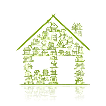 House concept for your designのイラスト素材