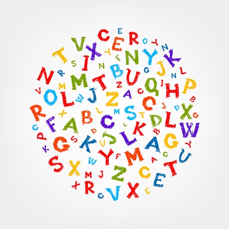 Sketch frame with letters for your designのイラスト素材