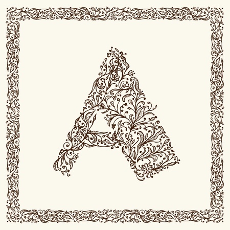 Ornamental letter for your designのイラスト素材