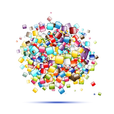 Abstract web buttons background for your designのイラスト素材