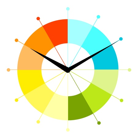 Creative clock designのイラスト素材