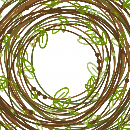 Nest frame for your designのイラスト素材