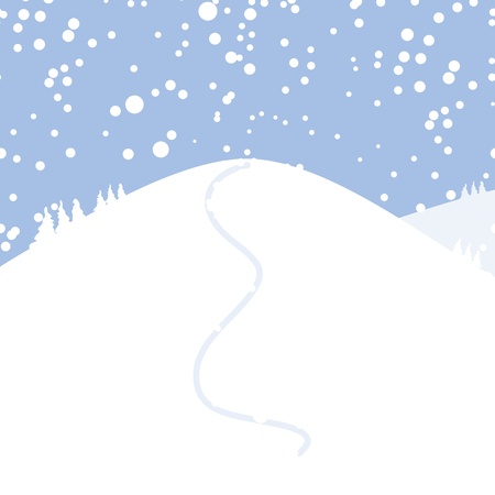 Winter landscape for your designのイラスト素材