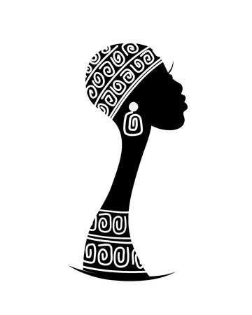 Female head silhouette for your designのイラスト素材