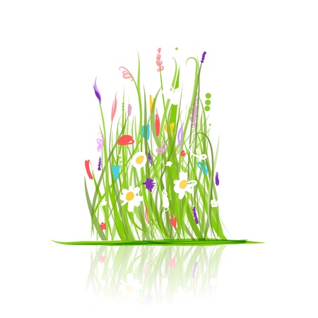 Green meadow for your designのイラスト素材
