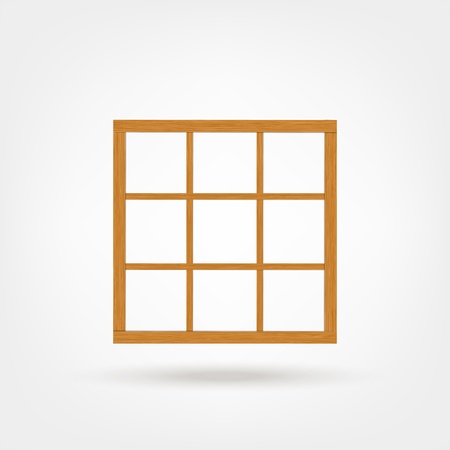 Wooden cabinet for your designのイラスト素材