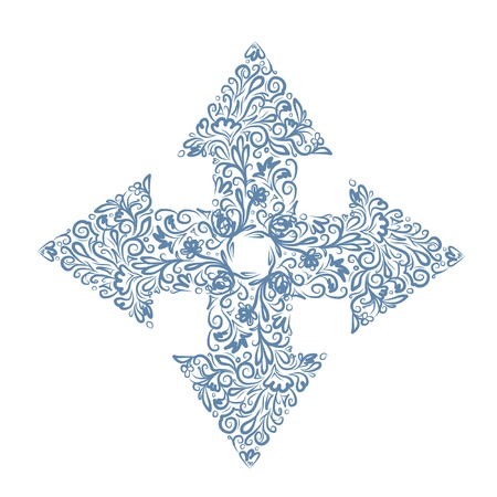 Floral arrow sketch for your designのイラスト素材