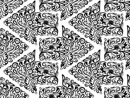 Seamless pattern with floral arrows, sketch for your designのイラスト素材