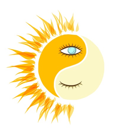 Day and night concept for your designのイラスト素材