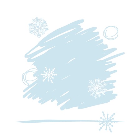 Abstract background with snowflakes for your designのイラスト素材