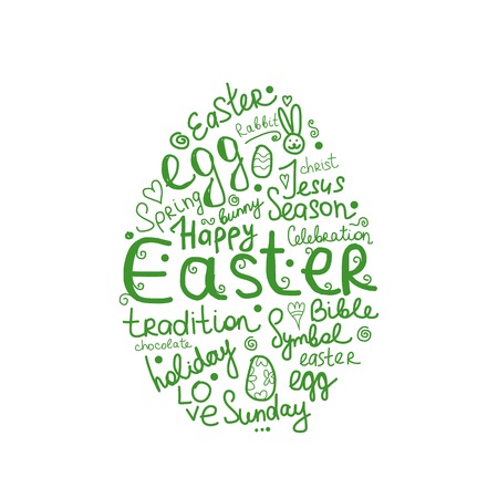 Easter egg, sketch for your designのイラスト素材