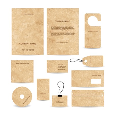 Set of abstract business cards template emptyのイラスト素材