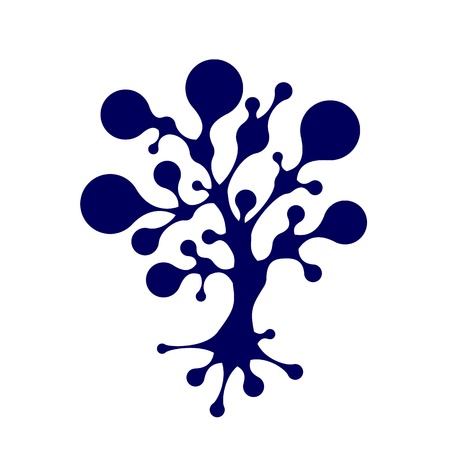 Abstract tree with circle frames for your designのイラスト素材