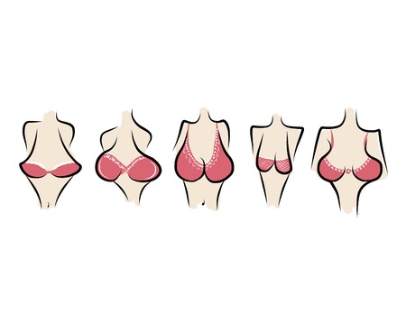 Female breast sketch for your designのイラスト素材