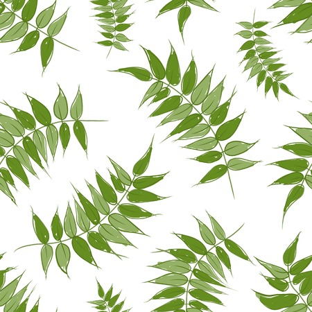 Green leaves seamless pattern for your designのイラスト素材