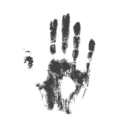 Print of hand, ink pattern for your design. Vector illustrationのイラスト素材