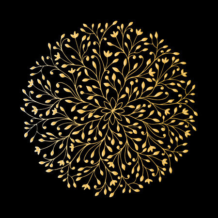 Mandala ornament, golden pattern for your design. Vector illustrationの写真素材