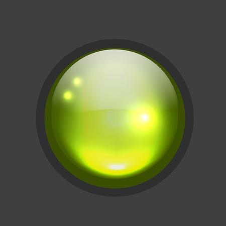 Glossy circle button for your design. illustrationのイラスト素材