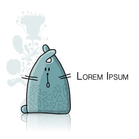 Funny rabbit character for your design. illustrationのイラスト素材