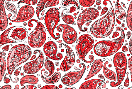 Paisley ornament, seamless pattern for your designのイラスト素材