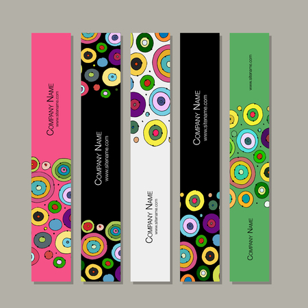 Banners design, abstract circlesのイラスト素材