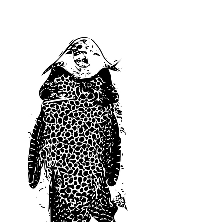 Catfish, sketch for your designのイラスト素材