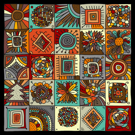Abstract geometric pattern for your design. Vector illustration.のイラスト素材