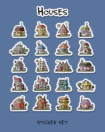 Houses.のイラスト素材