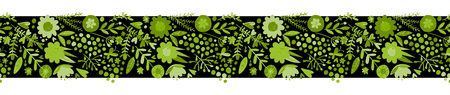 Floral seamless pattern, sketch for your design. Vector illustration