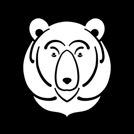 Bear face, sketch for your designのイラスト素材