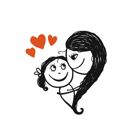 Happy mothers day. Greeting card designのイラスト素材