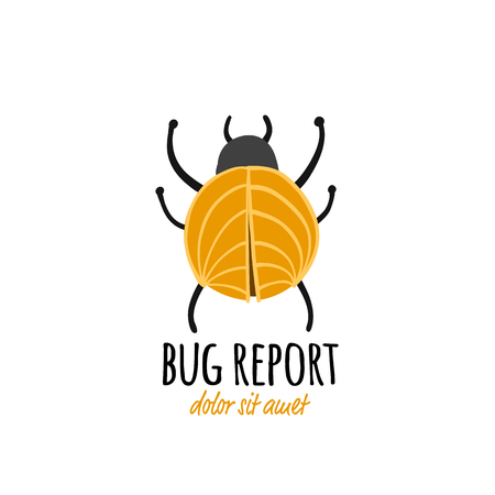 Funny beetle, bug character for your designのイラスト素材