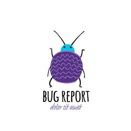 Funny beetle, bug character for your designのイラスト素材