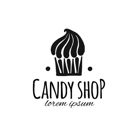 Candy shop concept for your design. Vector illustrationのイラスト素材