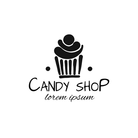 Candy shop concept for your design. Vector illustrationのイラスト素材